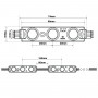 Moduli LED RGBW per segnaletica - 0,96W - 12V - IP65