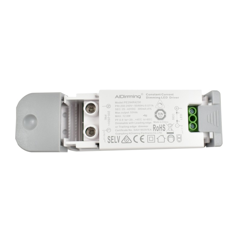 Driver TRIAC dimmerabile a corrente costante 25-42V 12,6W 300mA Driver TRIAC dimmerabile a corrente costante 25-42V 12,6W 300mA