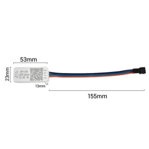 Controller LED IC pixel Bluetooth RGB/RGBW- 5-24V DC - 1024 pixel