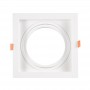 Pack x 2 - Anello per downlight di tipo cardanico quadrato per lampadina QR111 o AR111 - Taglio 155 x 155 mm