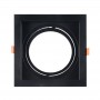 Pack x 2 - Anello per downlight di tipo cardanico quadrato per lampadina QR111 o AR111 - Taglio 155 x 155 mm