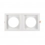 Pack x 2 - Anello per downlight di tipo cardanico quadrato per lampadina QR111 o AR111 - Taglio 155 x 155 mm