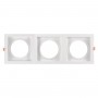 Pack x 3 - Anello per downlight di tipo cardanico quadrato per lampadina QR111 o AR111 - Taglio 155 x 155 mm