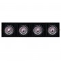Pack x 4 - Anello per downlight di tipo cardanico quadrato per lampadina QR111 o AR111 - Taglio 155 x 155 mm