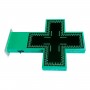 Croce LED farmacia monocolore verde programmabile P10 - Esterno - 96x96cm