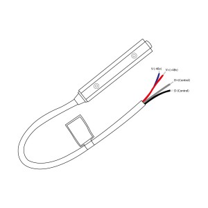 Connettore di avviamento cablato per binario magnetico 48V