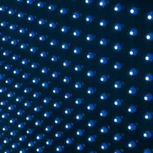 Croce LED veterinario monocolore blu - 50x50cm - Bifacciale