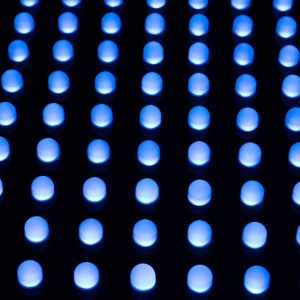 Croce LED veterinario monocolore blu - 60x60cm - Monofacciale - IP20