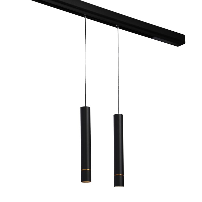 Faretto LED a sospensione per binario magnetico 48V - 8W - Linea dorata Faretto LED a sospensione per binario magnetico 48V - 8W - Linea dorata