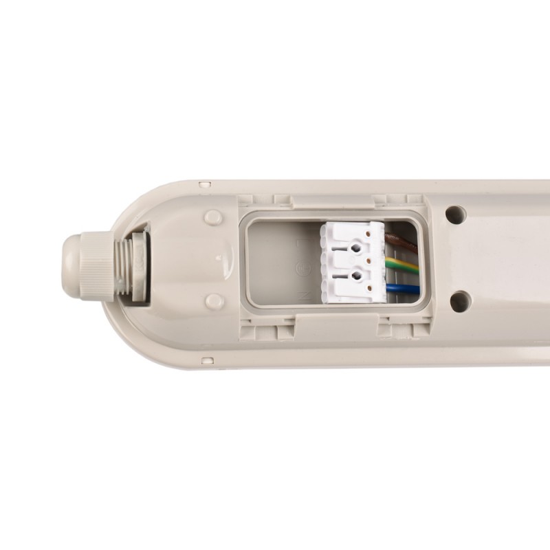 Plafoniera stagna LED lineare collegabile CCT con sensore di movimento - 150cm - 56W - IP65