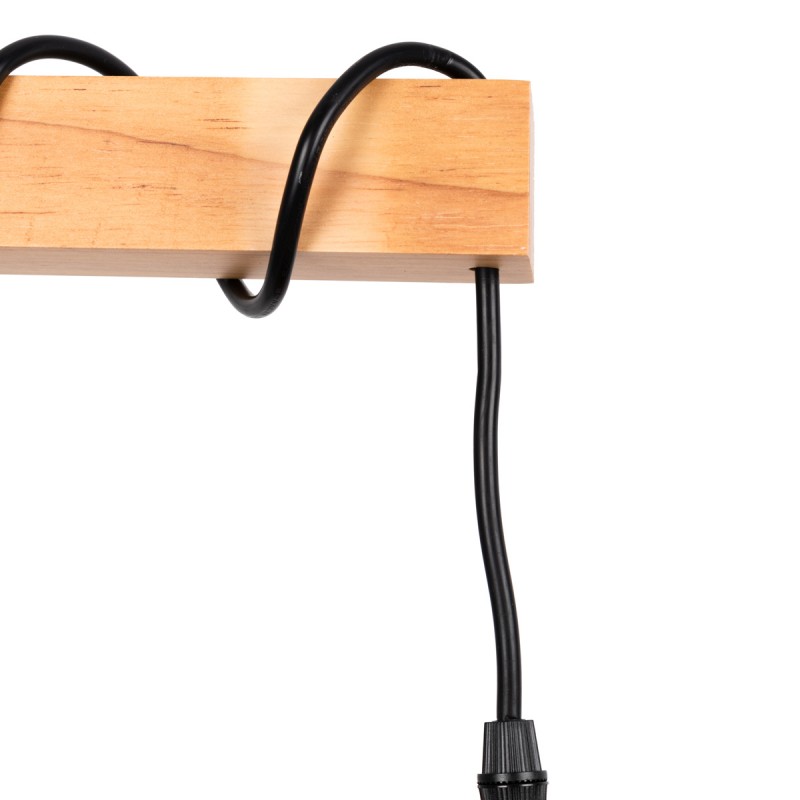 Lampada da terra in legno e vimini "Frankie" - E27 Lampada da terra in legno e vimini "Frankie" - E27