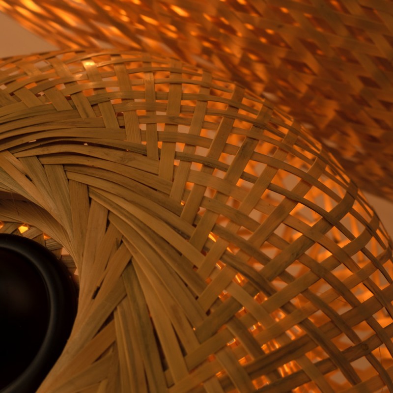 Lampada tripla a sospensione in vimini "Trisa" - 3xE27 Lampada tripla a sospensione in vimini "Trisa" - 3xE27