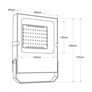 Proiettore LED da esterno 50W - 12-24V DC - 120º - IP66