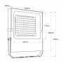 Proiettore LED per esterni 100W - 12-24V DC - 120º - IP66