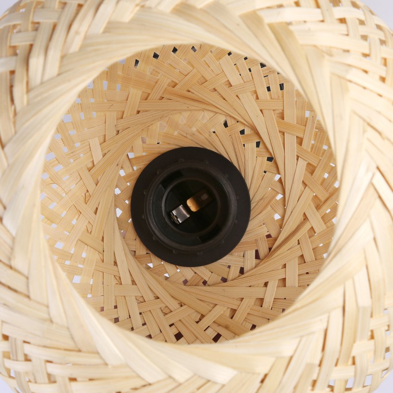 Applique in legno e vimini "Shelley" - E27 Applique in legno e vimini "Shelley" - E27