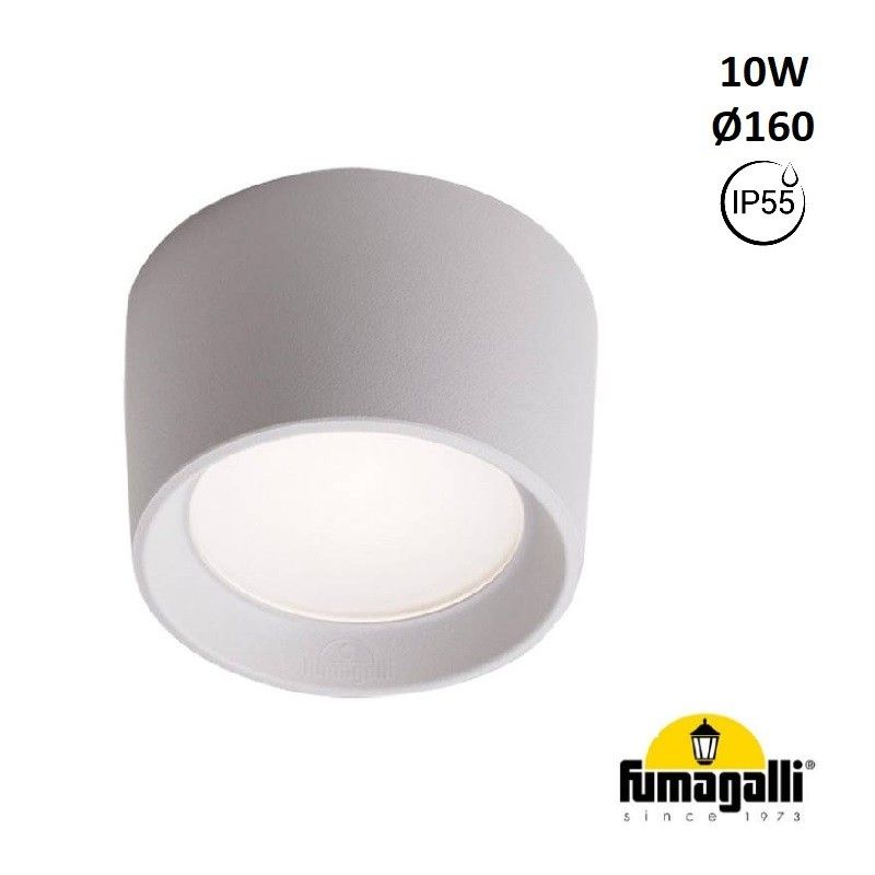 Downlight a soffitto CCT "Livia 160" FUMAGALLI - 10W - GX53 - IP55