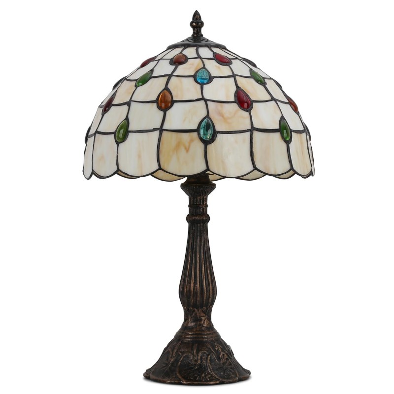 Lampada da tavolo "Rafa" ispirazione "Tiffany" - Ø 30 cm Lampada da tavolo "Rafa" ispirazione "Tiffany" - Ø 30 cm