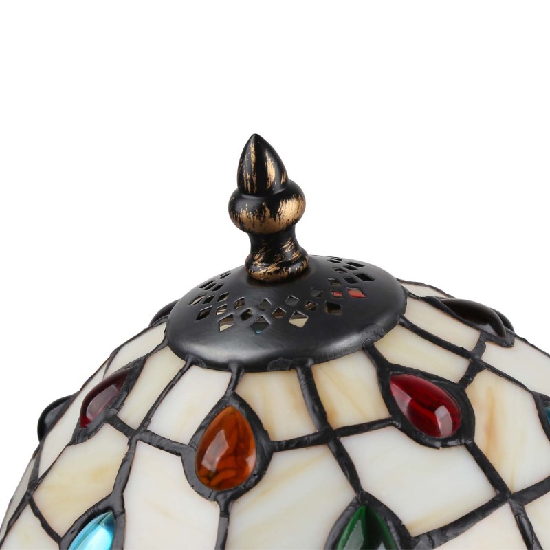 Lampada da tavolo "Rafa" ispirazione "Tiffany" - Ø 20 cm Lampada da tavolo "Rafa" ispirazione "Tiffany" - Ø 20 cm