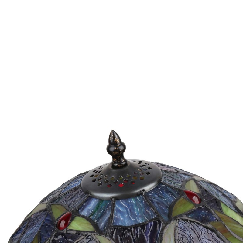 Lampada da tavolo "Saura" ispirazione "Tiffany" - Ø 30cm Lampada da tavolo "Saura" ispirazione "Tiffany" - Ø 30cm