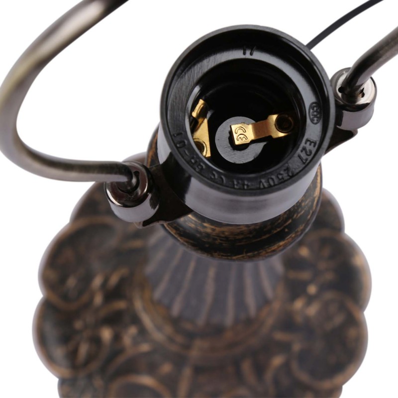 Lampada da tavolo "Saura" ispirazione "Tiffany" - Ø 30cm Lampada da tavolo "Saura" ispirazione "Tiffany" - Ø 30cm