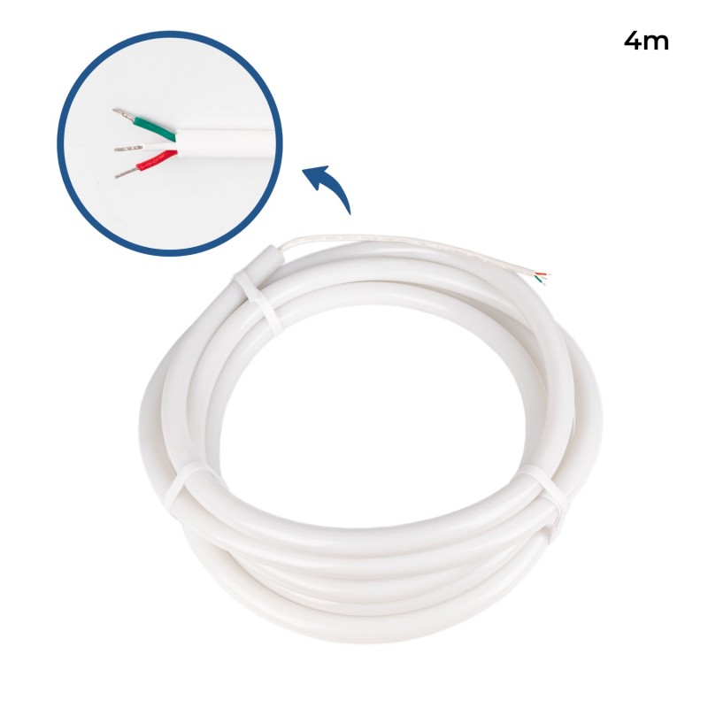 Neon LED flex RGB intelligente IC - 360º - Ø22mm - 4 metri - 12V DC - 28W/m - IP65