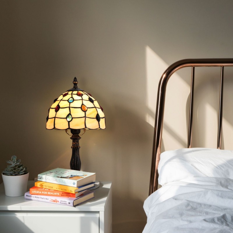 Lampada da tavolo "Rafa" ispirazione "Tiffany" - Ø 20 cm Lampada da tavolo "Rafa" ispirazione "Tiffany" - Ø 20 cm