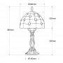 Lampada da tavolo "Rafa" ispirazione "Tiffany" - Ø 30 cm