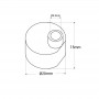 Tappo in silicone per neon LED 360º - Ø20mm - N20D