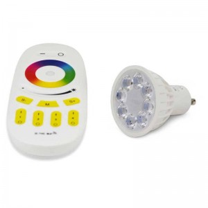 Lampadina LED RGBW dicroica GU10 4W RGBW controllata da RF