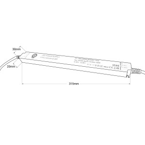 Alimentatore ultra slim a tenuta stagna 24V DC - 100W - IP66