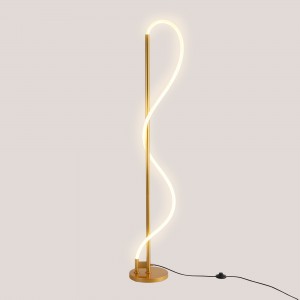 Lampada da terra moderna neon ondulato "Corda" - 360º - Dimmerabile - 30W - 3000K