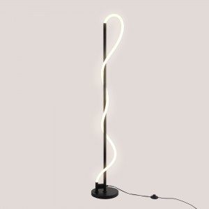 Lampada da terra moderna neon ondulato "Corda" - 360º - Dimmerabile - 30W - 3000K