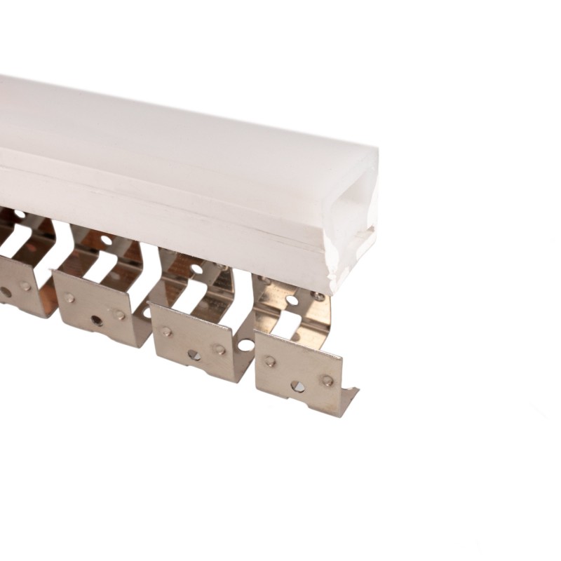 Profilo flessibile in alluminio 16x16 mm per guaine in silicone - 2 metri Profilo flessibile in alluminio 16x16 mm per guaine in silicone - 2 metri