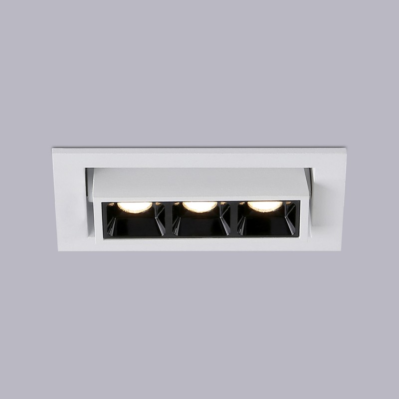 Faretto lineare LED da incasso 6W - Orientabile - UGR18 - CRI90 Faretto lineare LED da incasso 6W - Orientabile - UGR18 - CRI90