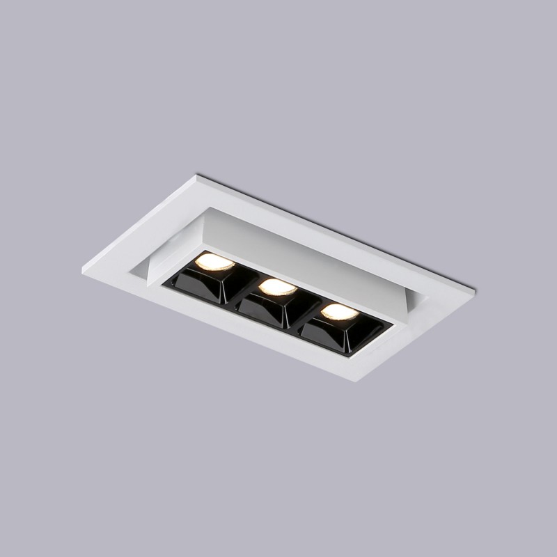 Faretto lineare LED da incasso 6W - Orientabile - UGR18 - CRI90 Faretto lineare LED da incasso 6W - Orientabile - UGR18 - CRI90