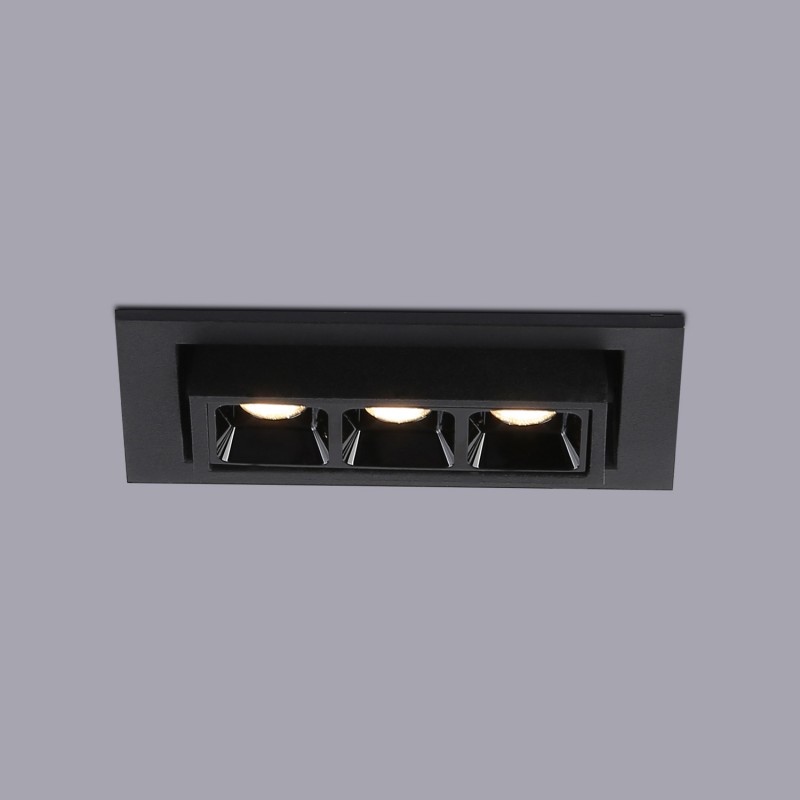 Faretto lineare LED da incasso 6W - Orientabile - UGR18 - CRI90