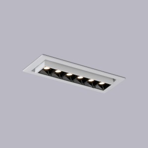 Faretto lineare LED da incasso 10W - Orientabile - UGR18 - CRI90 - Chip OSRAM - 2800K