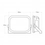 Faretto LED asimmetrico per esterni 245W - 30000lm - IP65