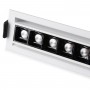 Faretto lineare LED da incasso 20W - Orientabile - UGR18 - CRI90 - Chip OSRAM - 2800K