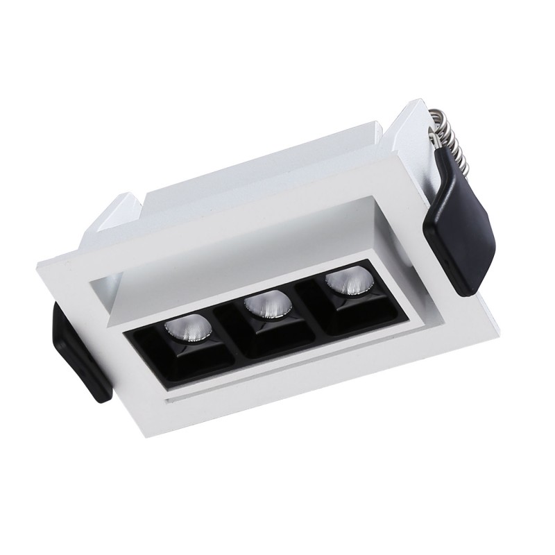 Faretto lineare LED da incasso 6W - Orientabile - UGR18 - CRI90 Faretto lineare LED da incasso 6W - Orientabile - UGR18 - CRI90