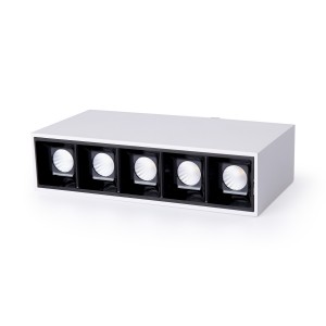Faretto lineare LED bianco da superficie - 10W - UGR18 - CRI90 - Chip OSRAM