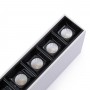 Faretto lineare LED bianco da superficie - 10W - UGR18 - CRI90 - Chip OSRAM