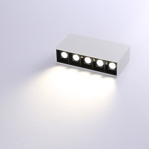 Faretto lineare LED bianco da superficie - 10W - UGR18 - CRI90 - Chip OSRAM