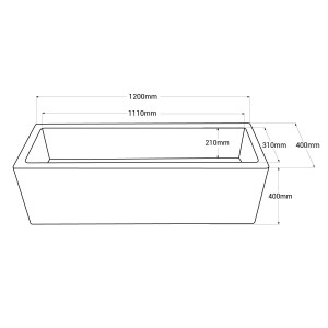 Fioriera LED RGBW con batteria - 12W - IP67