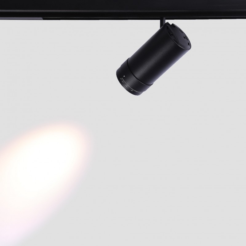 Faretto LED a binario magnetico con Zoom 10°-55º - 48V - 25W Faretto LED a binario magnetico con Zoom 10°-55º - 48V - 25W
