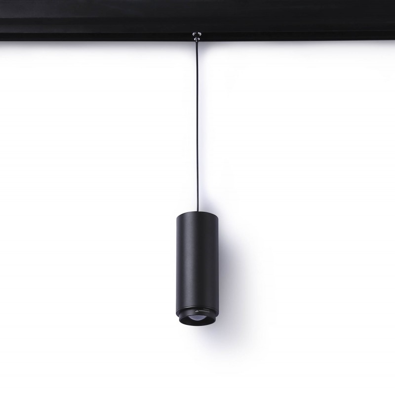 Faretto LED a sospensione per binario magnetico con ZOOM 15°- 60° - 48V - 8W - UGR16 - CRI95 Faretto LED a sospensione per binario magnetico con ZOOM 15°- 60° - 48V - 8W - UGR16 - CRI95