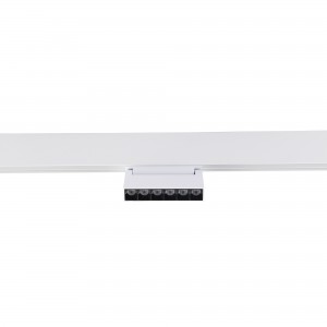 Faretto lineare LED orientabile a binario magnetico 48V - 6W - UGR16 - Bianco