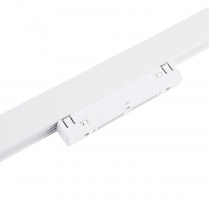 Faretto lineare LED opalino a binario magnetico 48V - 20W - Bianco