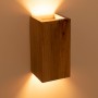 Lampada da parete bidirezionale in legno "Durga" - 2 x GU10 - Interni