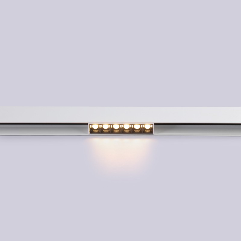 Faretto lineare LED a binario magnetico 48V - 6W - UGR 16 - Bianco Faretto lineare LED a binario magnetico 48V - 6W - UGR 16 - Bianco